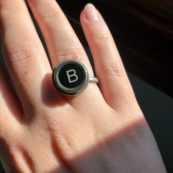 Jewelry - Vintage Typewriter Letter B Ring